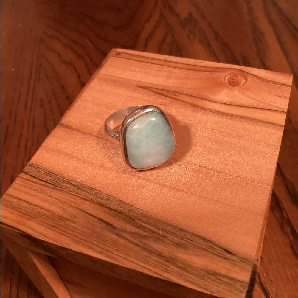 Larimar Stone Ring - image 1